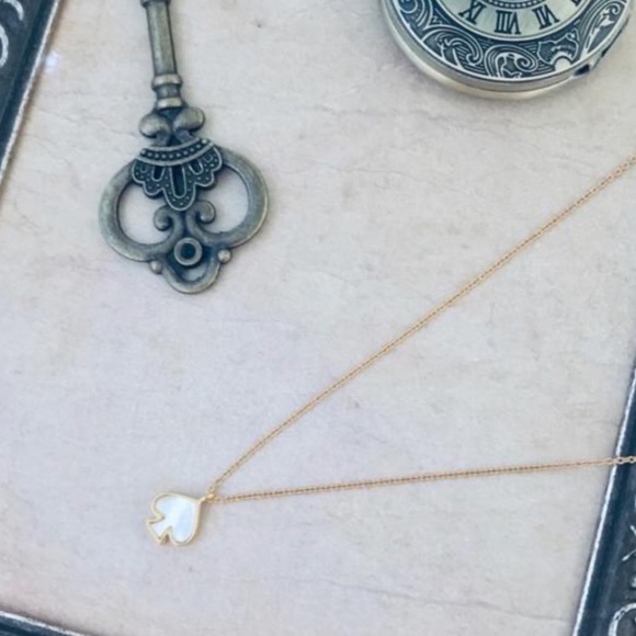 KATE SPADE • Mini Spade Pendant Necklace - Picture 9 of 9